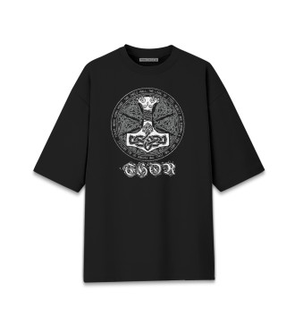 Мужская Хлопковая футболка оверсайз PAGAN символизм