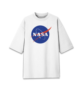 Женская Хлопковая футболка оверсайз NASA