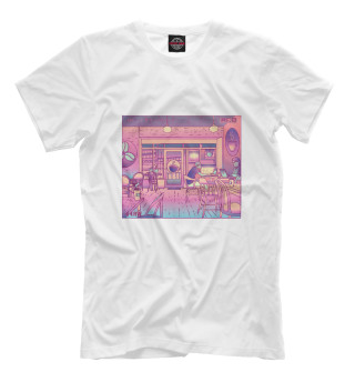 Мужская футболка Vaporwave Coffeeshop