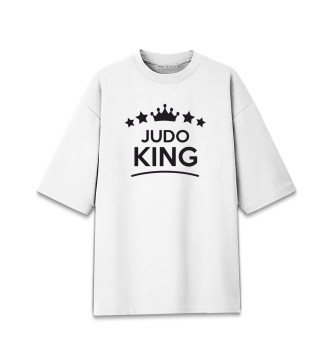 Женская Хлопковая футболка оверсайз Король Дзюдо