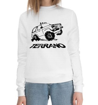 Женский Хлопковый свитшот Nissan Terrano