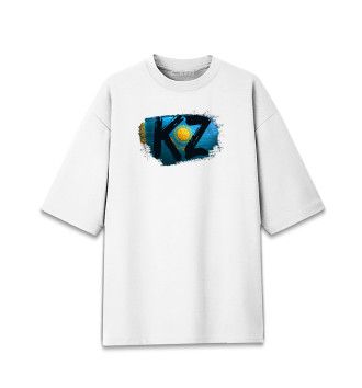 Женская Хлопковая футболка оверсайз Казахстан