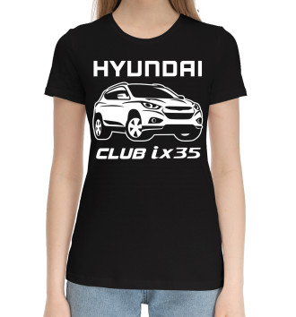 Женская Хлопковая футболка HYUNDAI