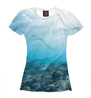 Женская футболка Морское дно