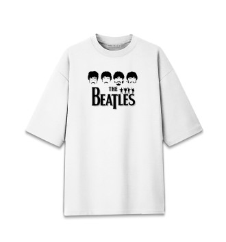Мужская Хлопковая футболка оверсайз The Beatles