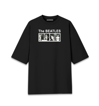 Женская Хлопковая футболка оверсайз The Beatles -The Beatles