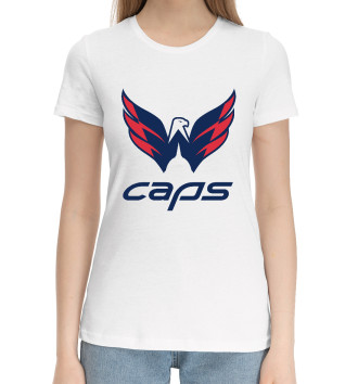Женская Хлопковая футболка Washington Capitals