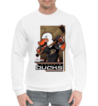 Мужской Хлопковый свитшот Anaheim Ducks