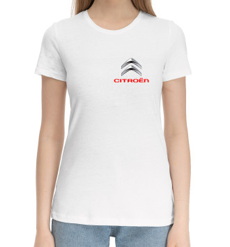Женская Хлопковая футболка Citroёn | Ситроен