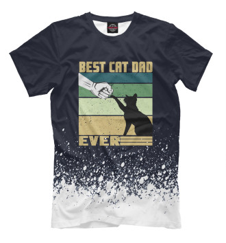 Мужская Футболка Best Cat Dad Ever