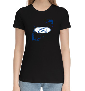 Женская Хлопковая футболка Форд - Брызги