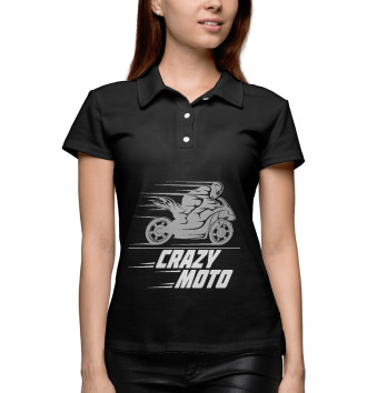 Женское Поло Crazy Moto