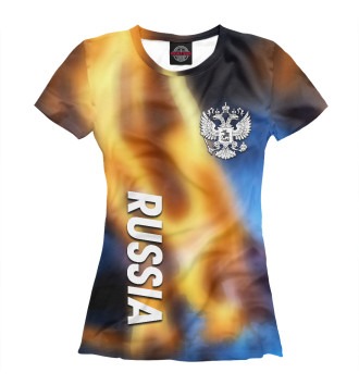 Женская Футболка Россия | Огонь | Империя
