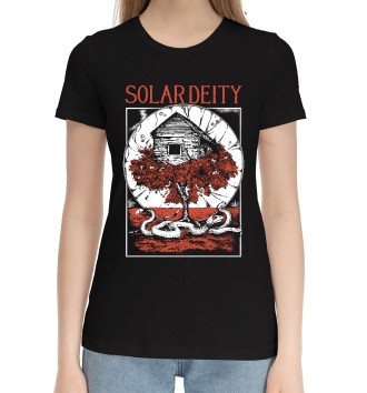 Женская Хлопковая футболка Solar Deity