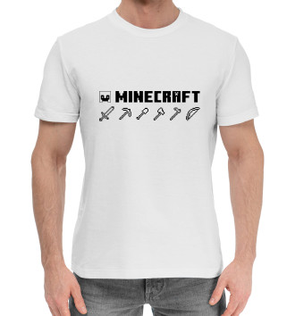 Мужская Хлопковая футболка Minecraft Hemlet