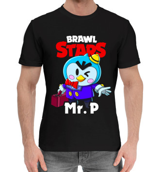 Мужская Хлопковая футболка Brawl Stars, MR P