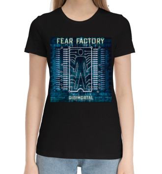 Женская Хлопковая футболка Fearfactory