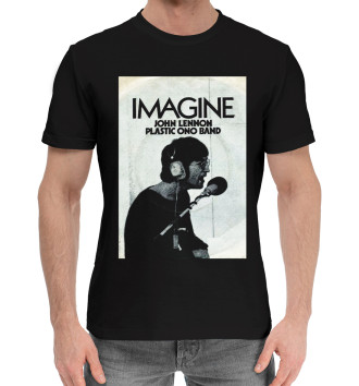 Мужская Хлопковая футболка Imagine - Джон Леннон