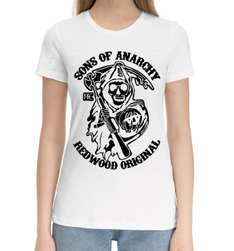 Женская Хлопковая футболка Анархия