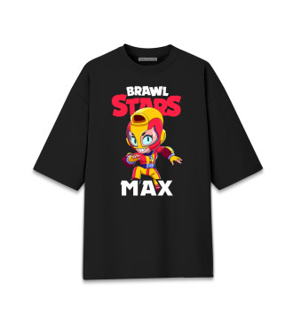 Женская Хлопковая футболка оверсайз Brawl Stars, Max