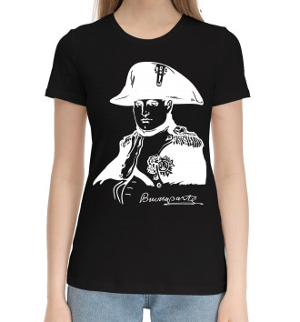 Женская Хлопковая футболка Бонапарт Наполеон