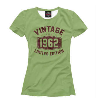 Женская Футболка Vintage 1962 Limited Editio