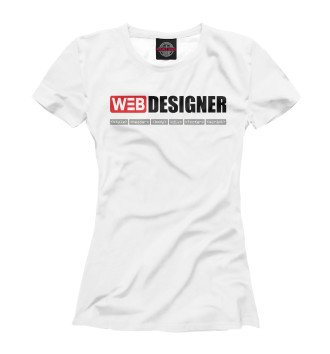 Женская Футболка WEB Designer
