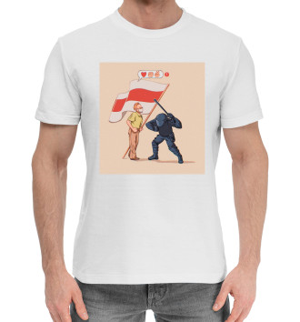 Мужская Хлопковая футболка Беларусь