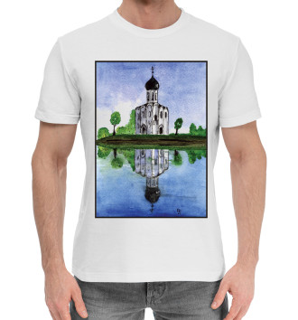 Мужская Хлопковая футболка Храм