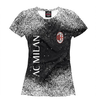 Женская Футболка AC Milan - туман мелких красок