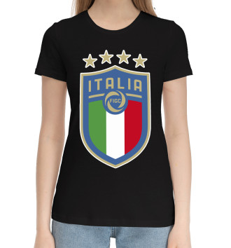 Женская Хлопковая футболка Italia
