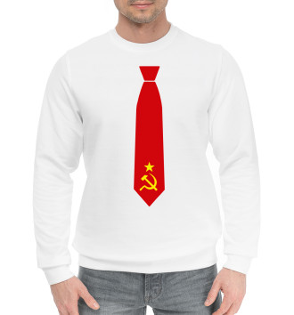 Мужской Хлопковый свитшот Советский галстук