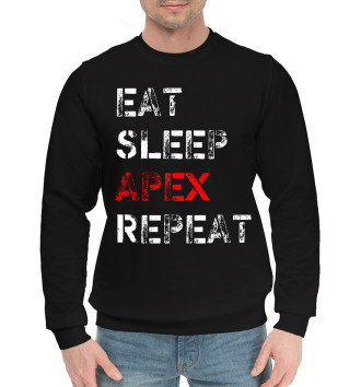 Мужской Хлопковый свитшот Eat Sleep Apex Repeat