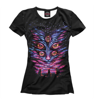 Женская футболка Туманность кота