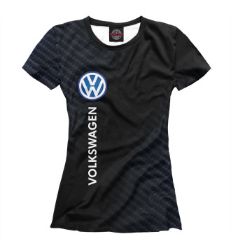 Женская Футболка Volkswagen / Карбон