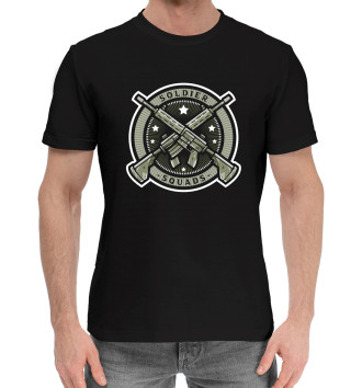 Мужская Хлопковая футболка Армия