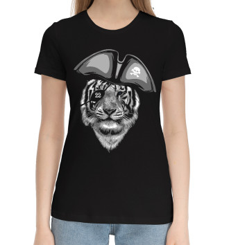 Женская Хлопковая футболка Год Тигра