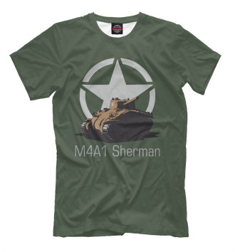 Футболка для мальчиков Средний танк M4A1 Sherman