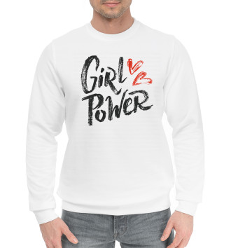 Мужской Хлопковый свитшот Girl power