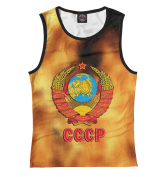 Майка для девочек СССР | USSR (огонь)