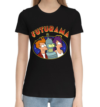Женская Хлопковая футболка Futurama
