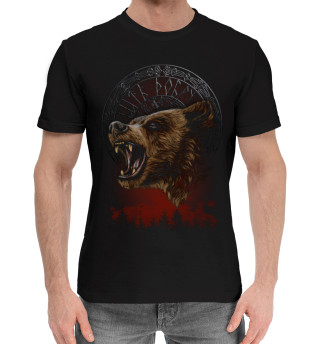 Мужская хлопковая футболка Медведь - Быть Добру