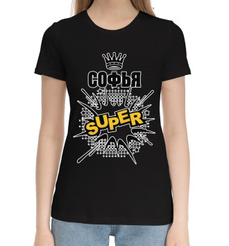 Женская Хлопковая футболка Софья super