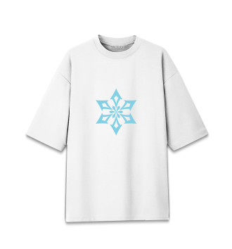 Женская Хлопковая футболка оверсайз Genshin Impact, Cryo