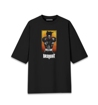Женская Хлопковая футболка оверсайз Basquiat