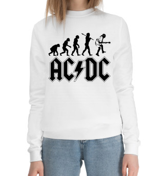 Женский хлопковый свитшот AC/DC