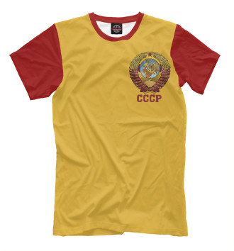 Мужская Футболка Символ СССР на груди
