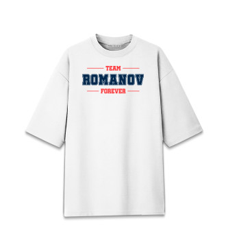 Женская Хлопковая футболка оверсайз Team Romanov