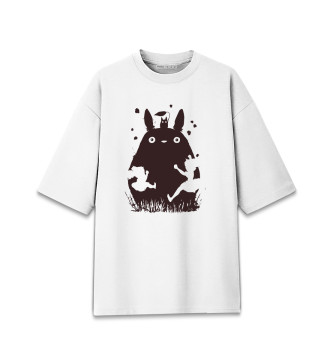 Женская Хлопковая футболка оверсайз Totoro