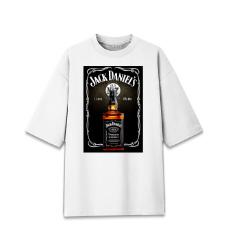 Женская Хлопковая футболка оверсайз Jack Daniel's 0%
